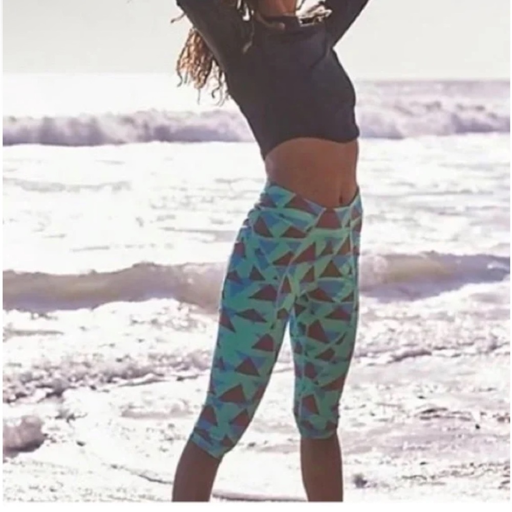 Free people movement Geometric Patterned Leggings - image 1